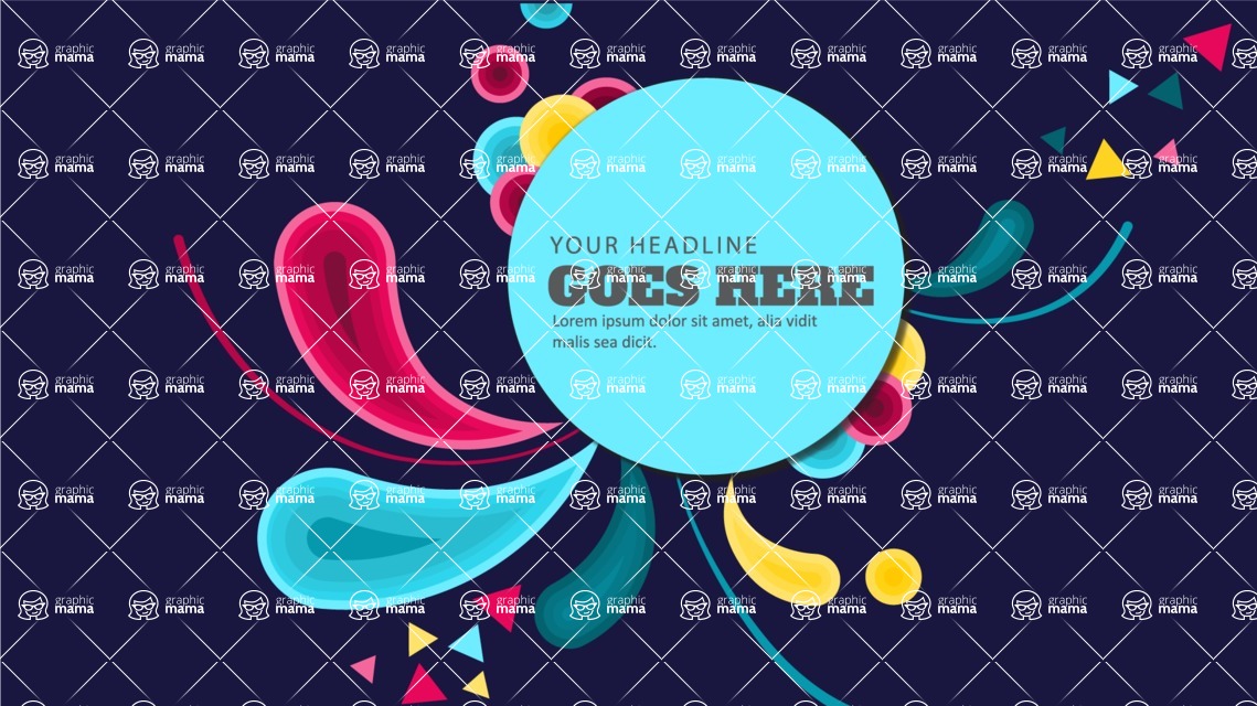 vector backgrounds - a rich collection (vector pack) of beautiful shapes and modern color palettes - Vector Background Design for Branding